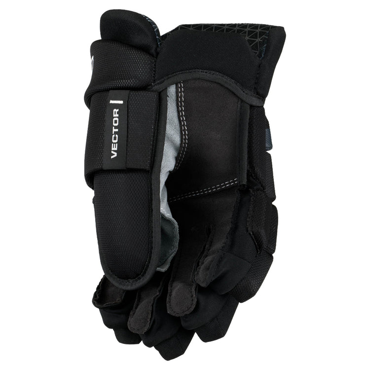 CCM Junior Tacks Vector Hockey Player Gloves Black/White
