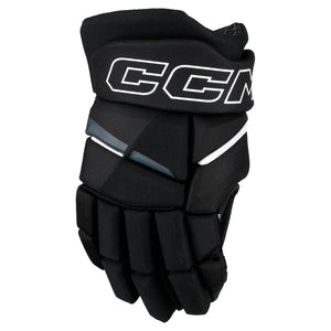 CCM Junior Tacks Vector Hockey Player Gloves White/Black