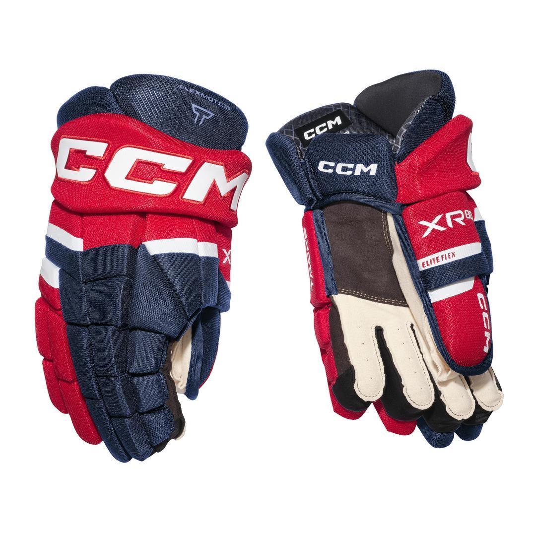 CCM Junior Tacks XR 80 Hockey Player Glove navy/red/white