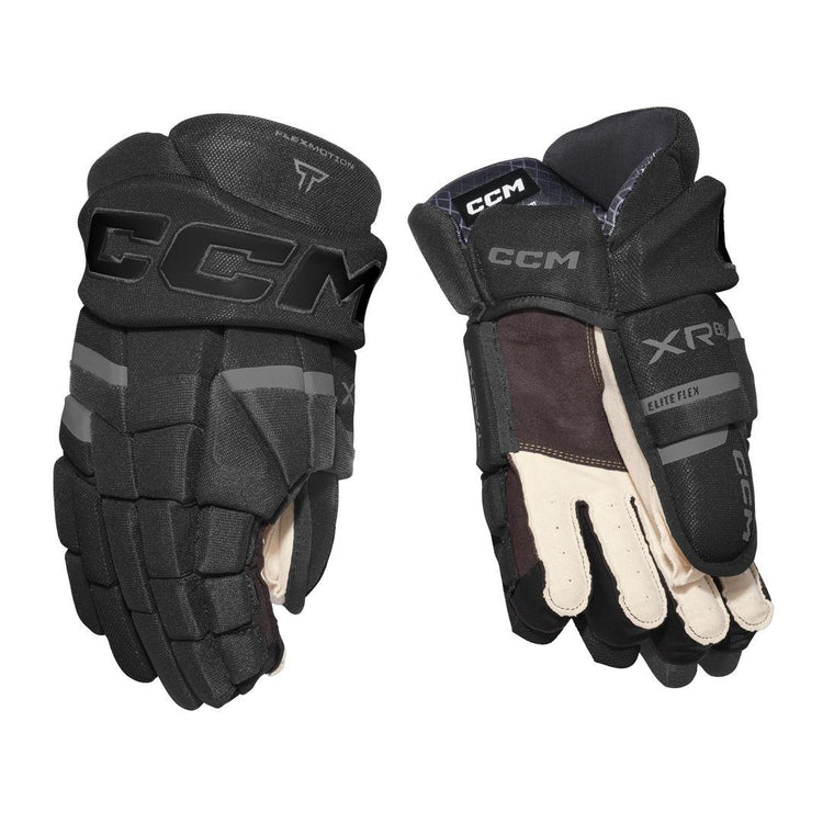 CCM Junior Tacks XR 80 Hockey Player Glove black/graphite grey