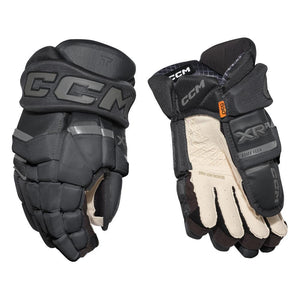 CCM Junior Tacks XR Pro Hockey Player Glove Black/Graphite Grey