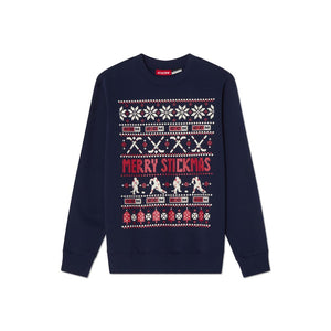 CCM Men's Hockey Days Christmas Sweatshirt blue red white