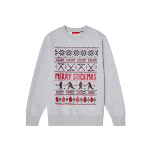 CCM Men's Hockey Days Christmas Sweatshirt grey red black