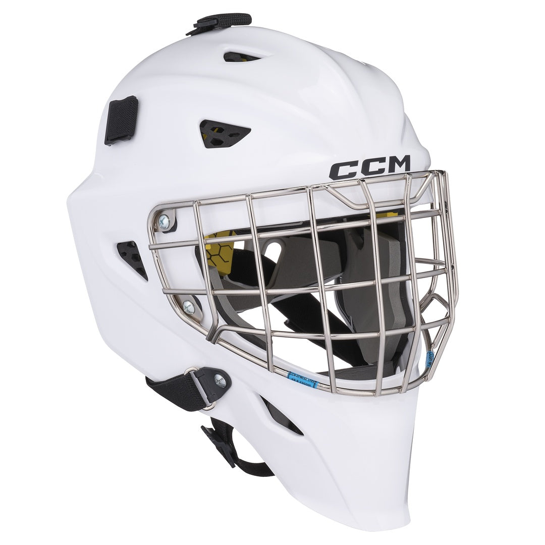 CCM Senior Axis F5 Hockey Goalie Mask white