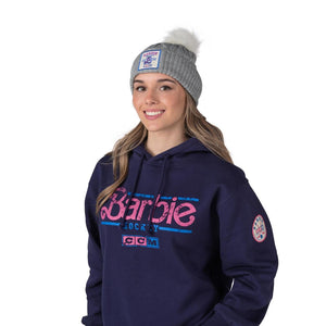 CCM Senior Barbie Pom Knit Toque grey white