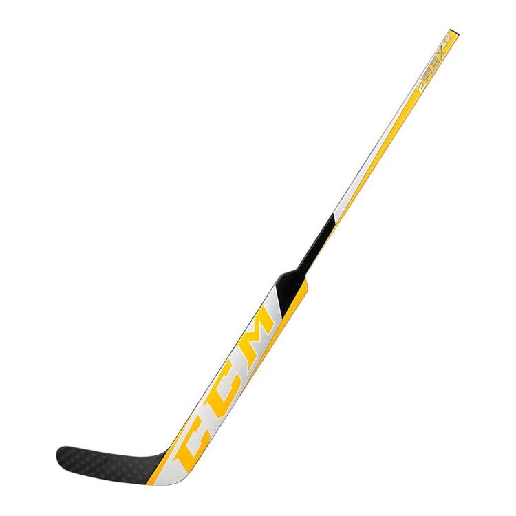 CCM Senior EFLEX 5.9 White/Sport Gold Hockey Goalie Stick