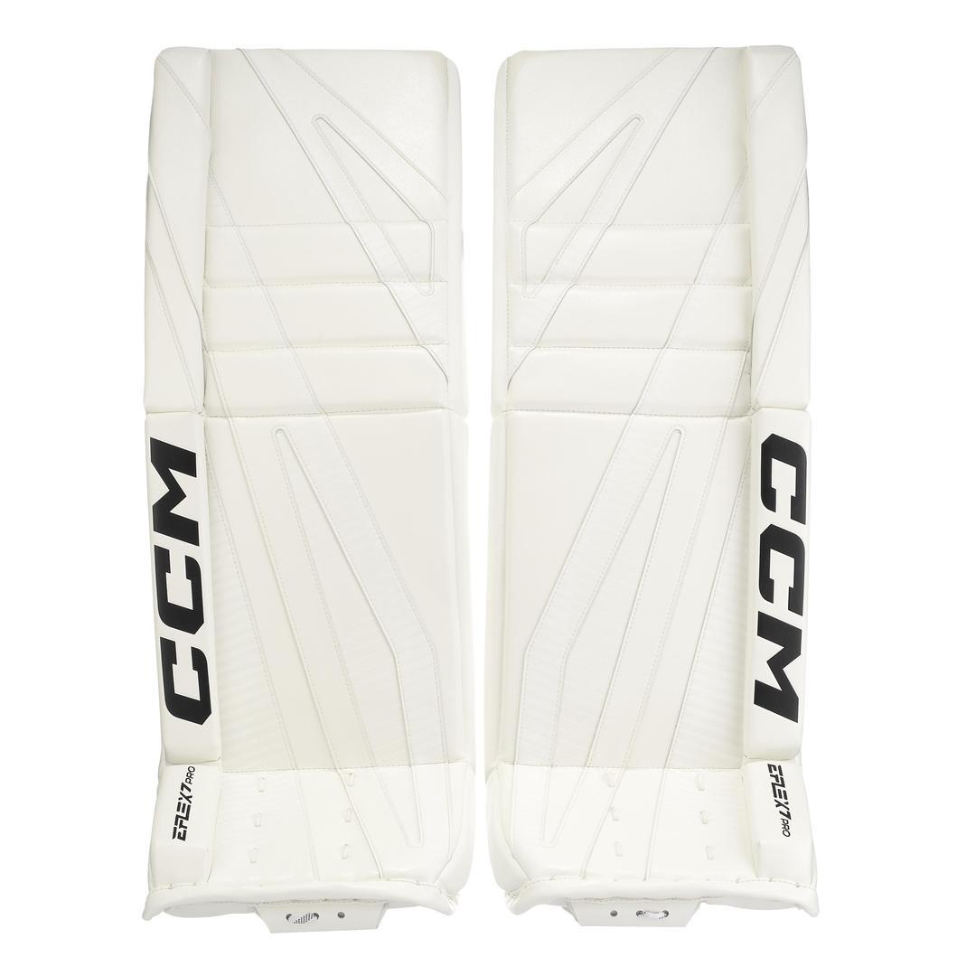 CCM Senior Eflex 7 Hockey Goalie Pad White