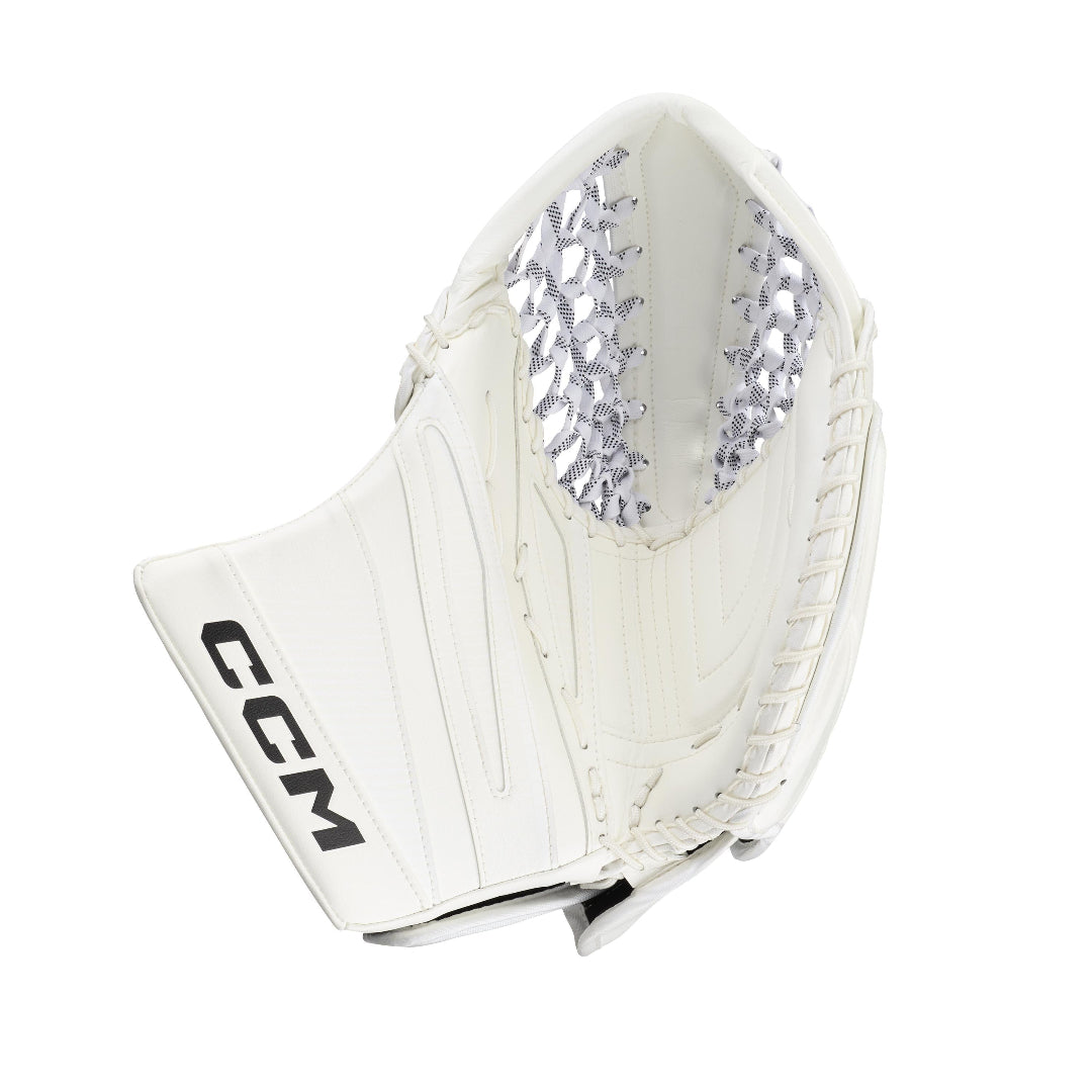 CCM Senior EFLEX 7 Hockey Goalie Trapper White