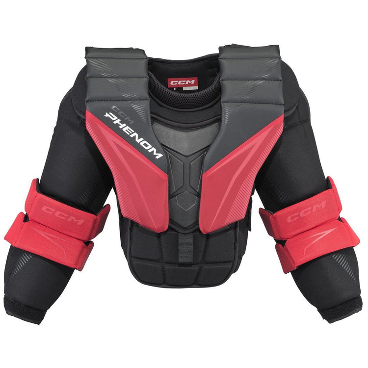 CCM Senior EFLEX E7.9 Hockey Goalie Chest and Arm Protector black red