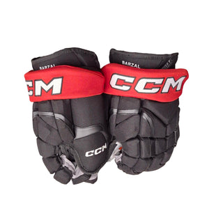 CCM Senior HG12SP Pro Stock Hockey Player Gloves Matt Barzal Team Canada black red white