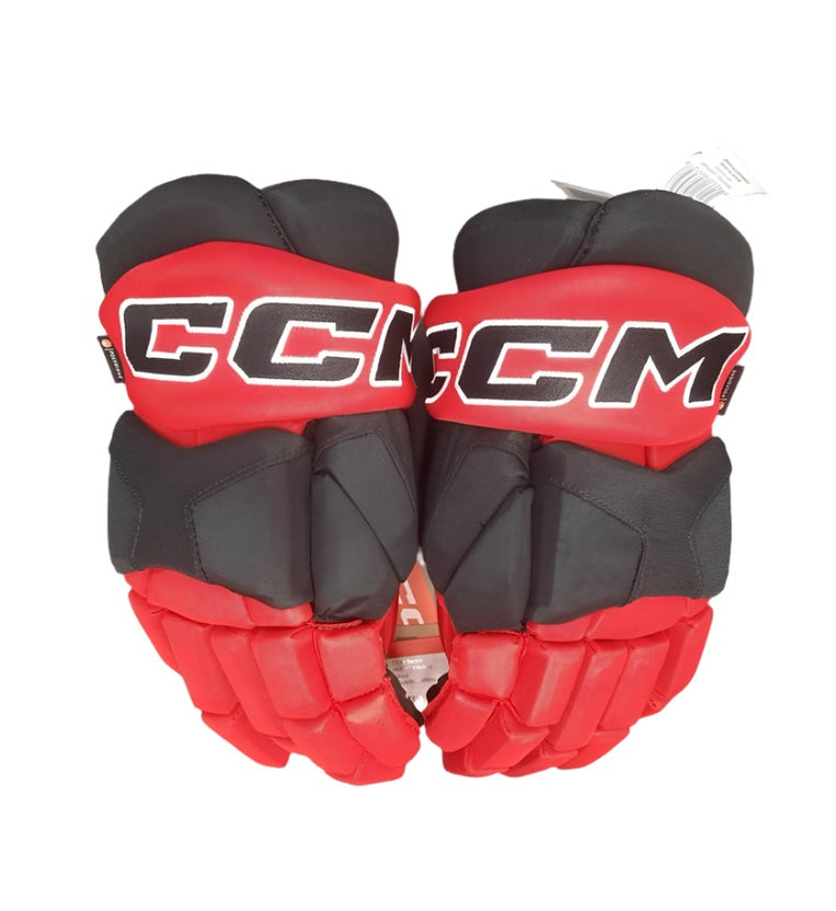 CCM Senior HG95C Hockey Player Gloves Black Red 1