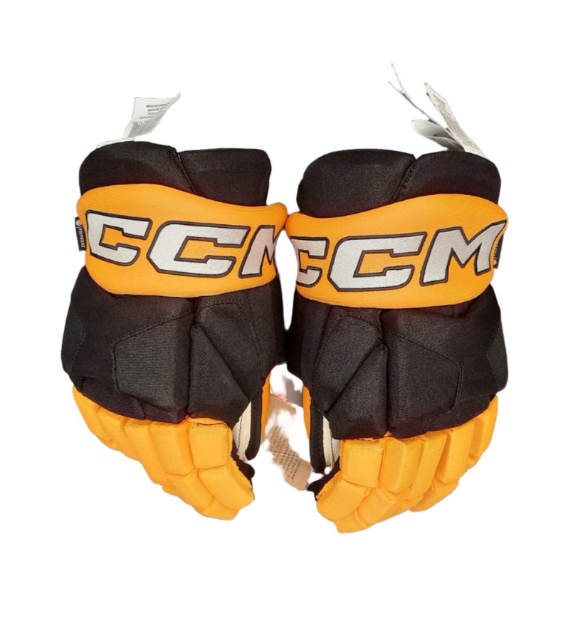 CCM Senior HG95C Hockey Player Gloves Black Sunflower Yellow 1