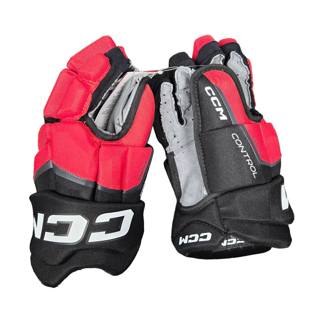 CCM Senior JETSPEED Control Hockey Glove Black Red White