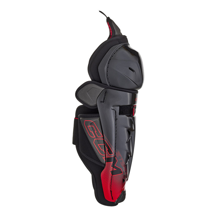 CCM Senior JETSPEED Control Hockey Player Shin Guards black 2025