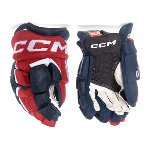 CCM Senior JETSPEED FT6 Hockey Player Gloves navy red white