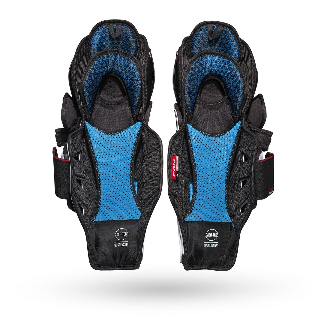 CCM Senior JETSPEED FT8 Hockey Player Shin Guards black
