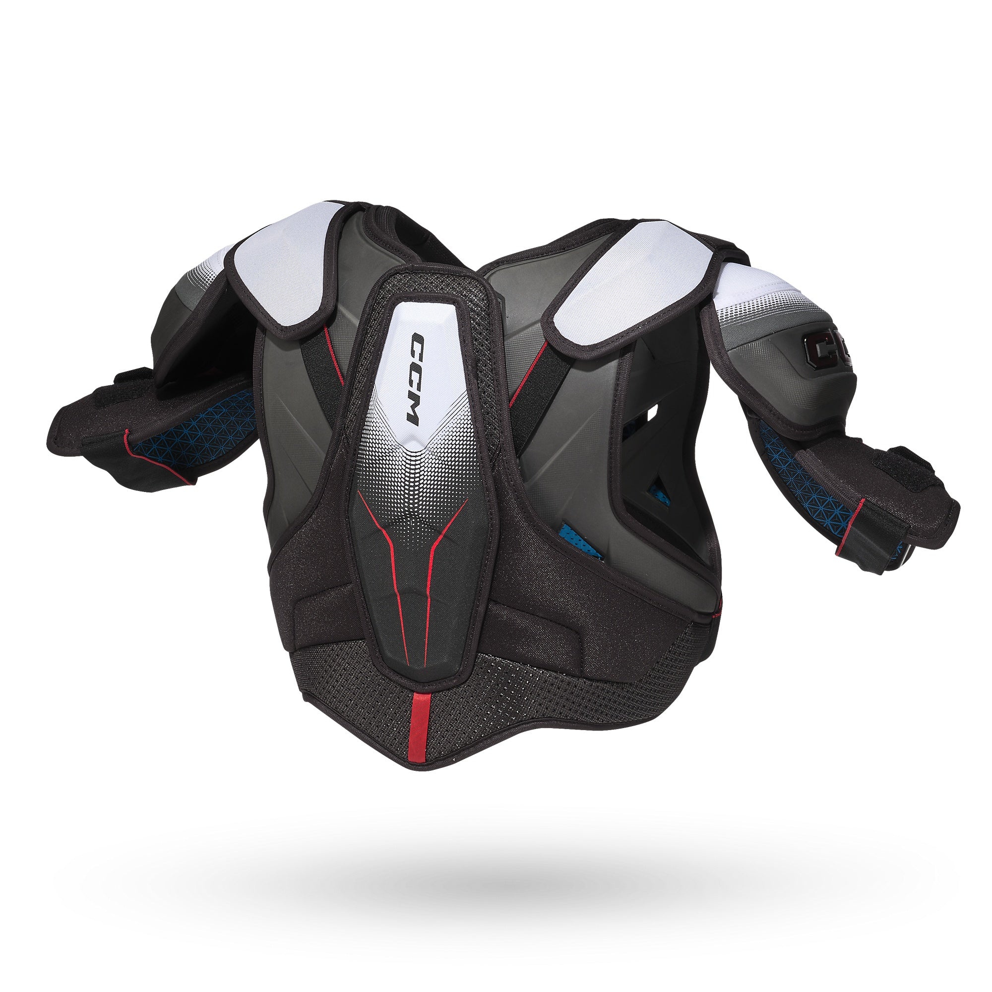 CCM Senior JETSPEED FT8 Hockey Player Shoulder Pads white black