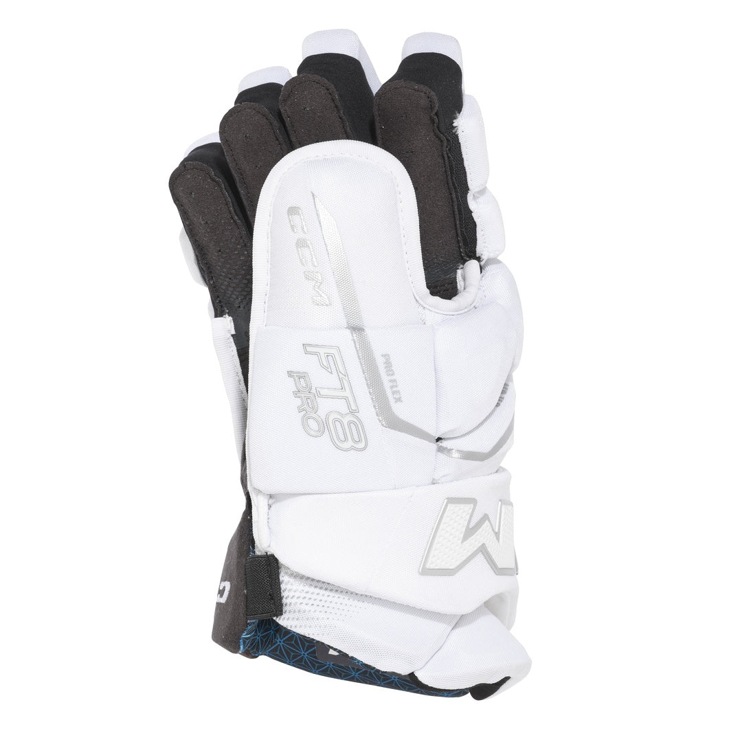 CCM Senior JETSPEED FT8 Pro Hockey Gloves white