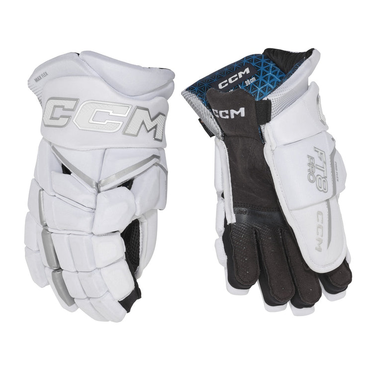 CCM Senior JETSPEED FT8 Pro Hockey Gloves white