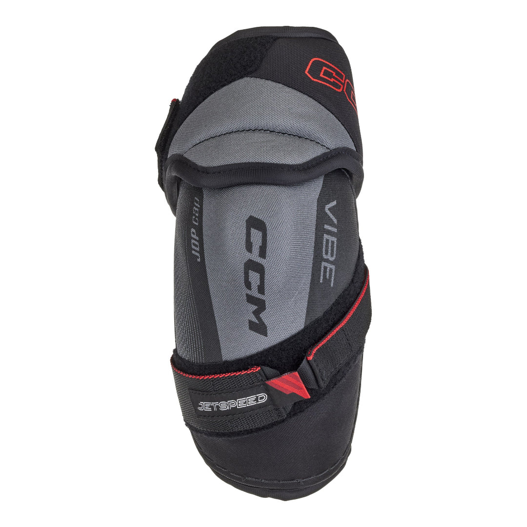 CCM Senior JETSPEED Vibe Hockey Player Elbow Pads grey black