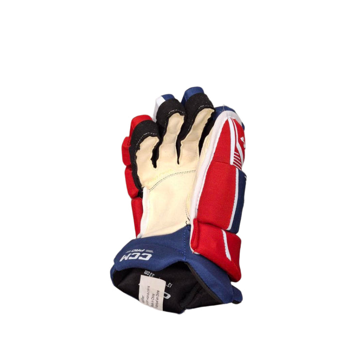 CCM Senior Pro Stock Hockey Player Gloves josh anderson montreal canadiens navy red