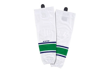 CCM Senior SX8000 Gamewear Hockey Sock Vancouver White