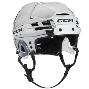 CCM Senior Tacks 720 Hockey Player Helmet Silver Chrome Black