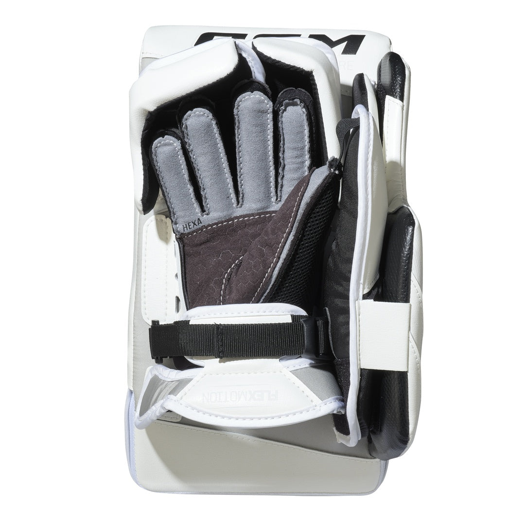 CCM Senior Tacks Goalie Blocker white