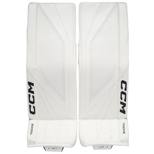 CCM Senior Tacks Hockey Goalie Pad white