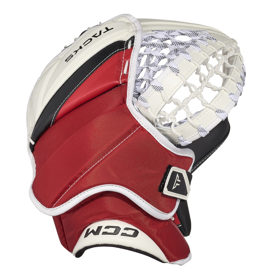 CCM Senior Tacks Hockey Goalie Trapper Chicago/ white-red-black