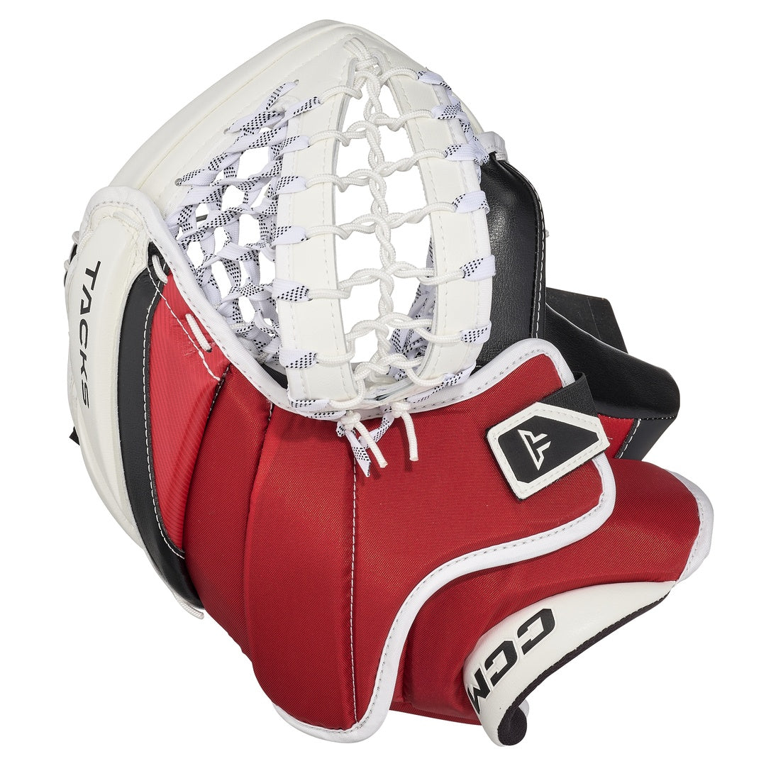 CCM Senior Tacks Hockey Goalie Trapper Chicago/ white-red-black