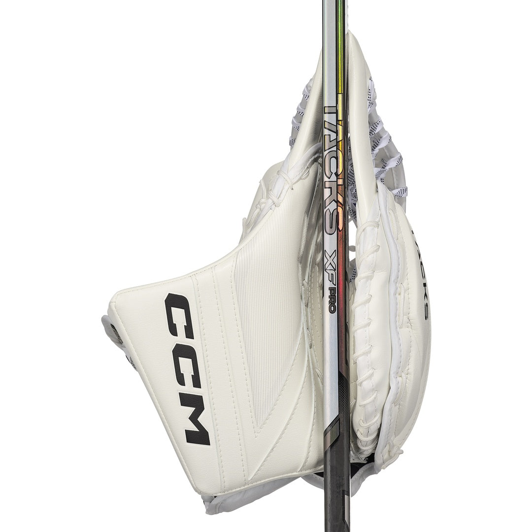 CCM Senior Tacks Hockey Goalie Trapper white