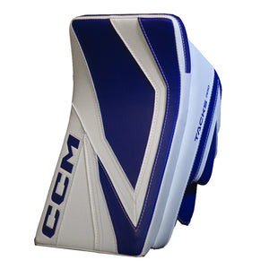 CCM Senior Tacks Pro Hockey Goalie Blocker White Royal