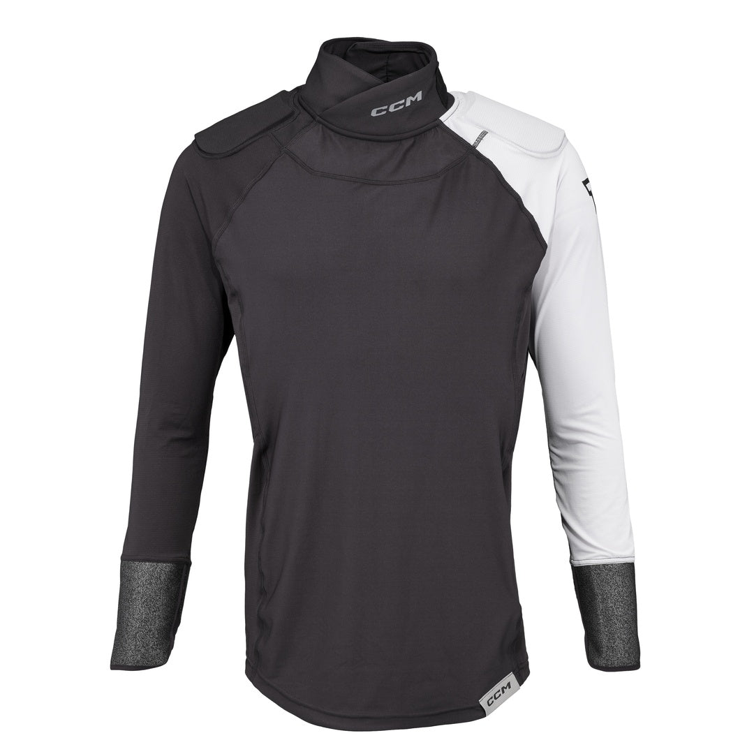 CCM Senior Tacks Pro Long Sleeve Hockey Baselayer Top black/grey