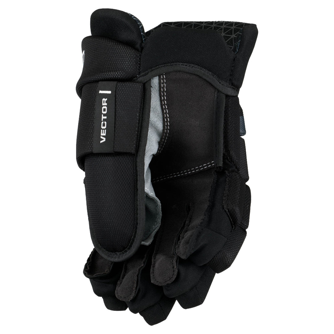 CCM Senior Tacks Vector Hockey Player Gloves Black/White