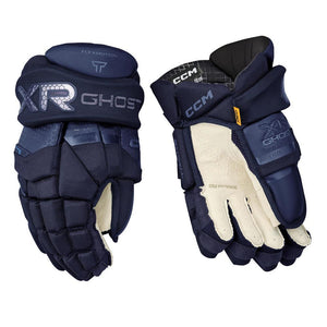 CCM Senior Tacks XR Ghost Hockey Player Glove Navy
