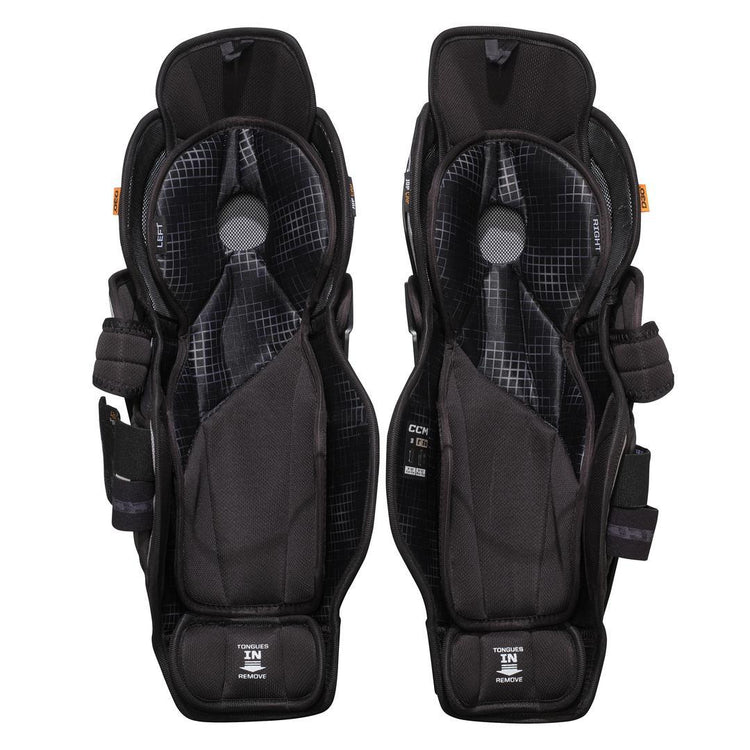 CCM Senior Tacks XR Hockey Player Shin Guard black