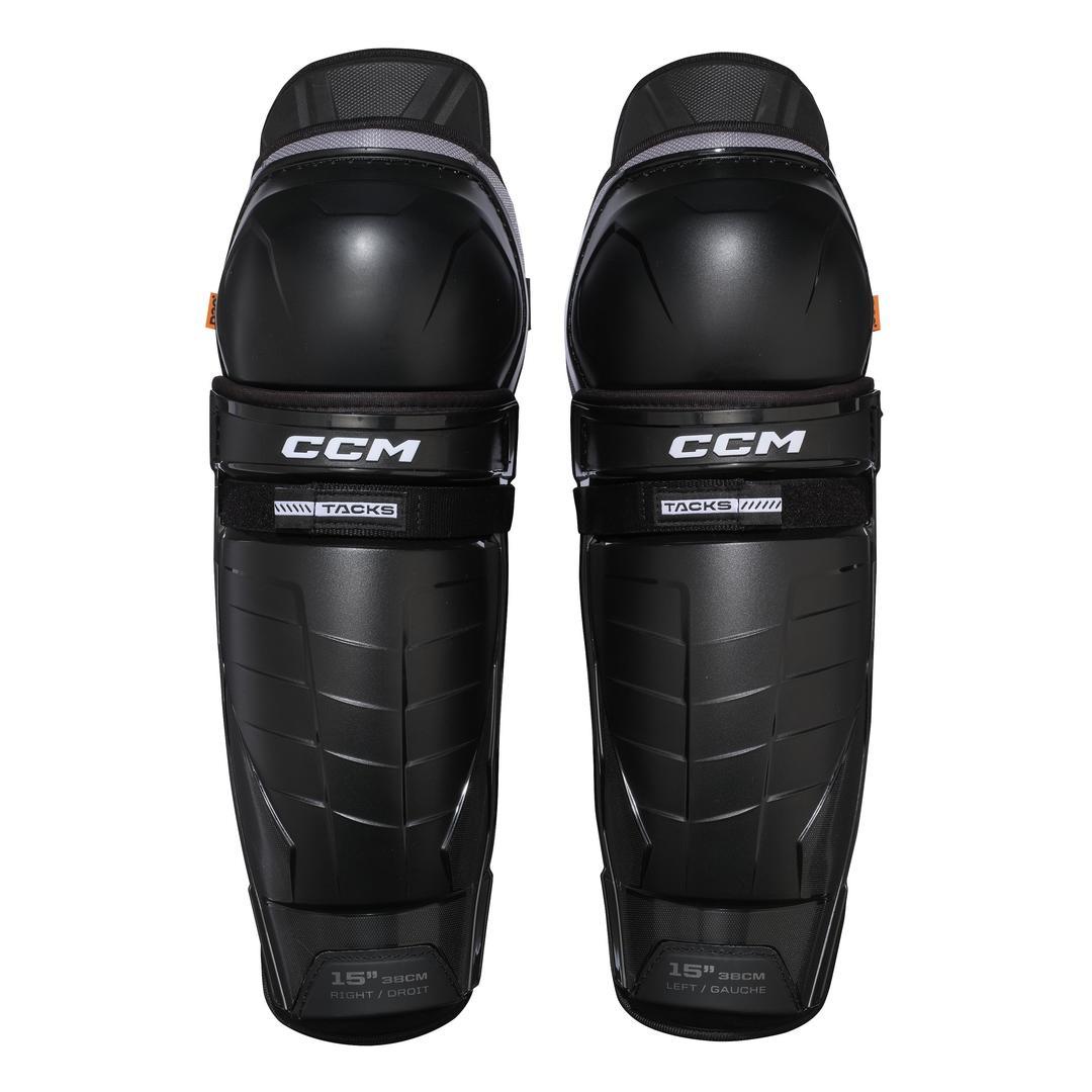 CCM Senior Tacks XR Hockey Player Shin Guard black