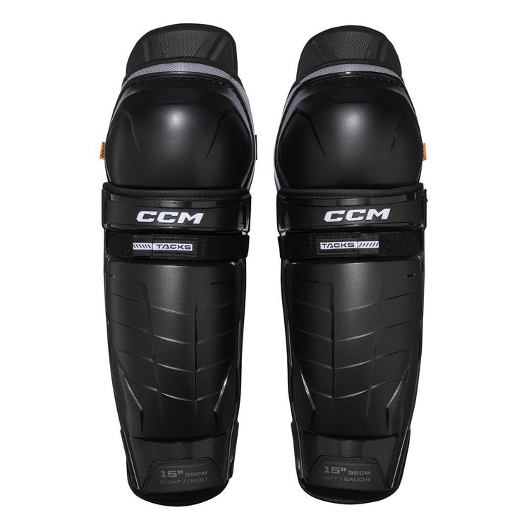 CCM Senior Tacks XR Hockey Player Shin Guard black