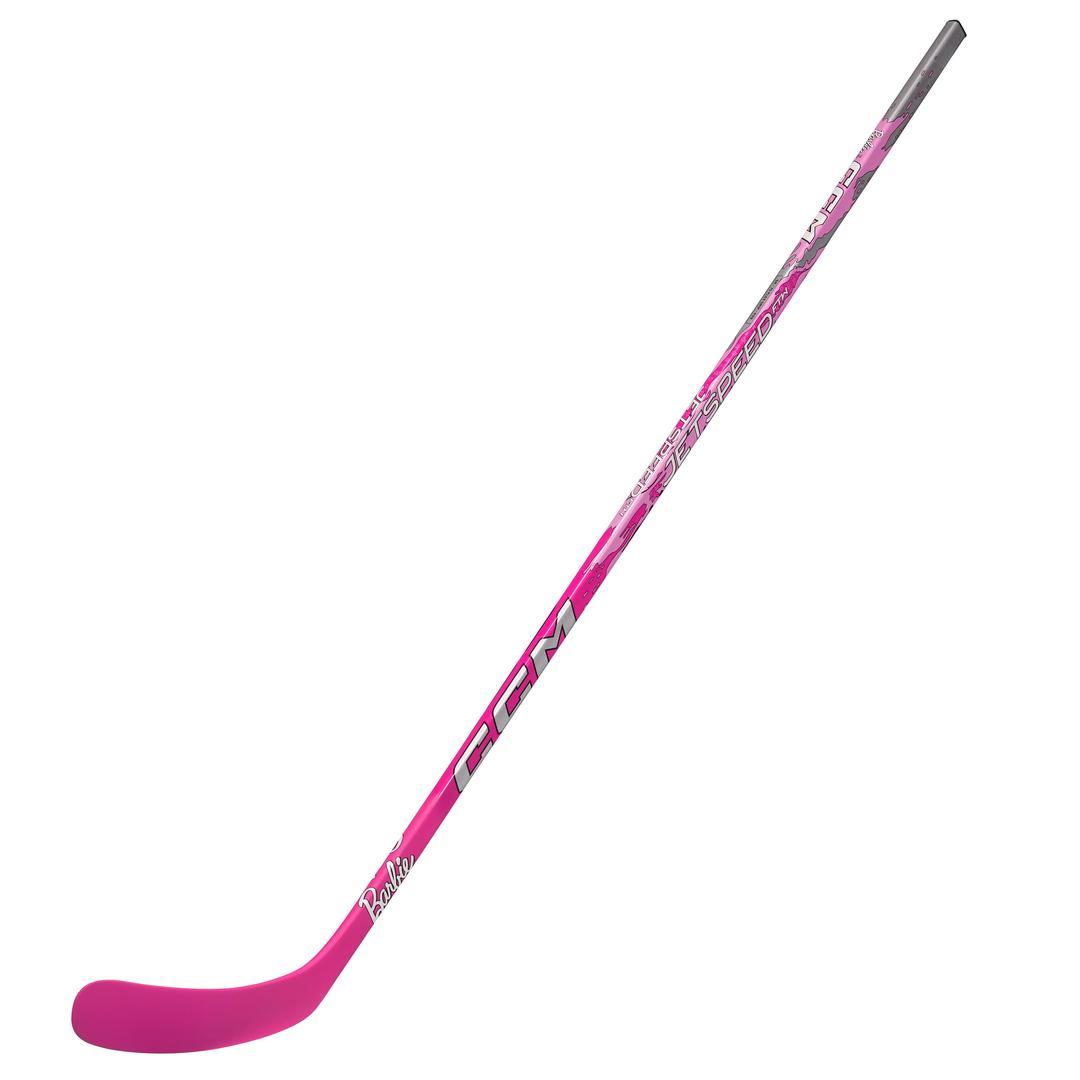 CCM Senior Women's JetSpeed FTW Barbie Hockey Player Stick pink white