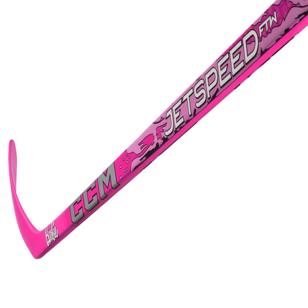 CCM Senior Women's JetSpeed FTW Barbie Hockey Player Stick pink white