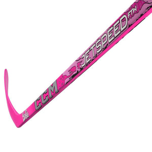 CCM Senior Women's JetSpeed FTW Barbie Hockey Player Stick pink white