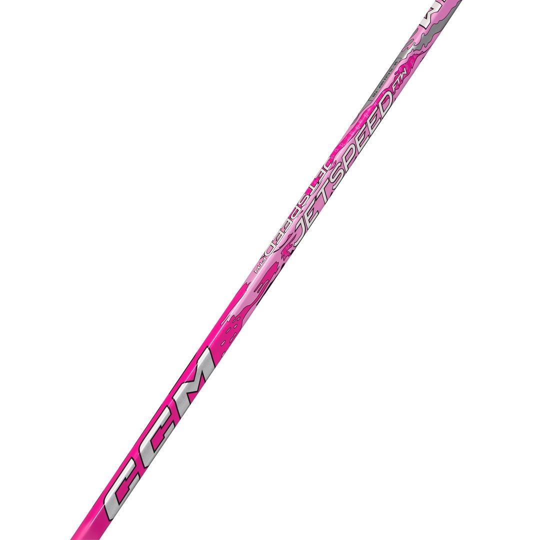 CCM Senior Women's JetSpeed FTW Barbie Hockey Player Stick pink white