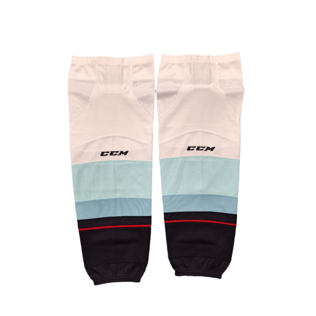 CCM SX8000 Gamewear Hockey Sock Seattle Kraken white navy blue teal