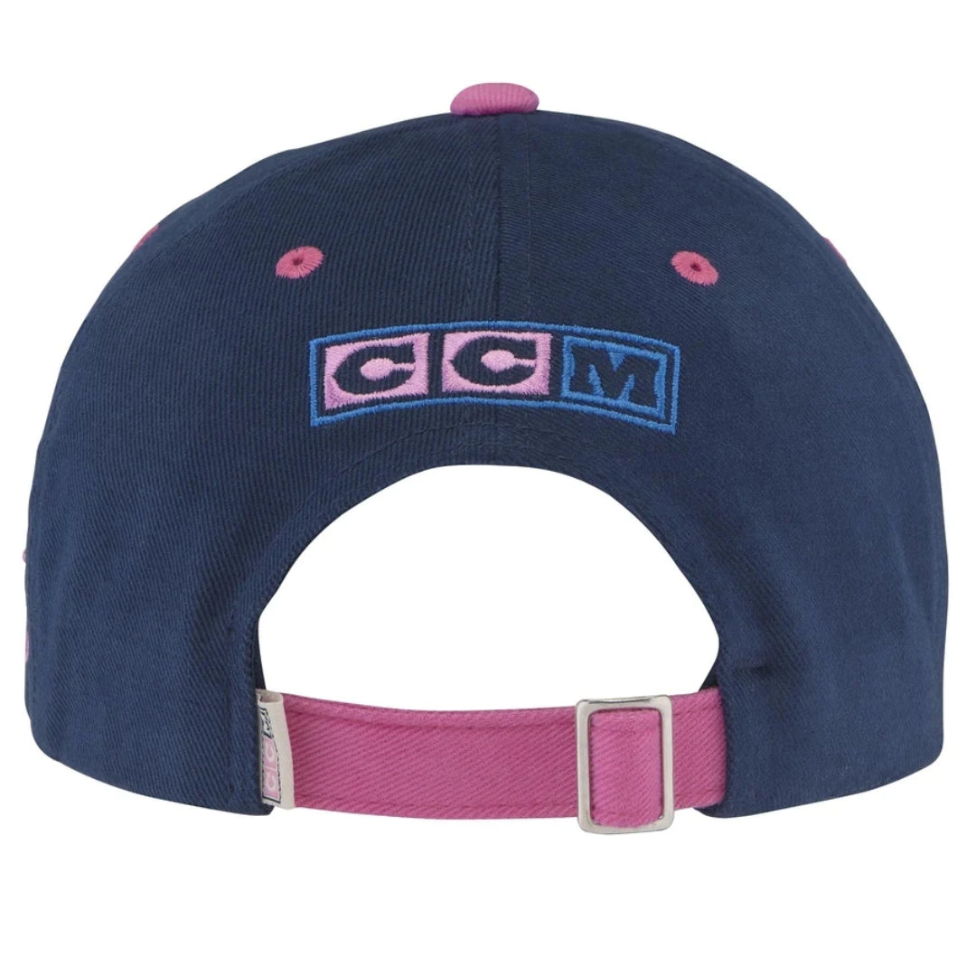 CCM Women's Barbie Adjustable Slouch Hat Midnight Blue blue pink
