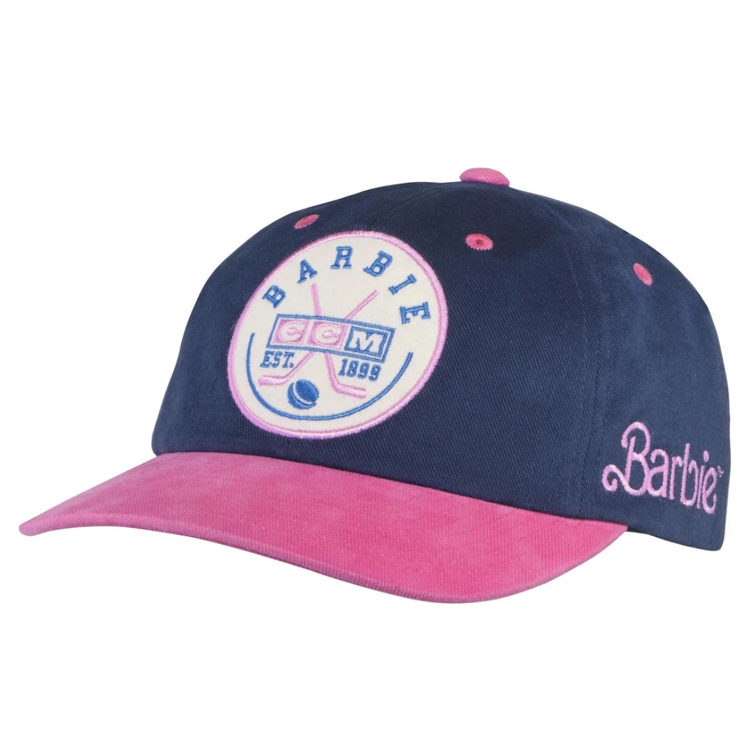 CCM Women's Barbie Adjustable Slouch Hat Midnight Blue blue pink