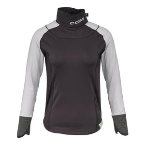 CCM Women's FTW Long Sleeve Hockey Baselayer Top black grey