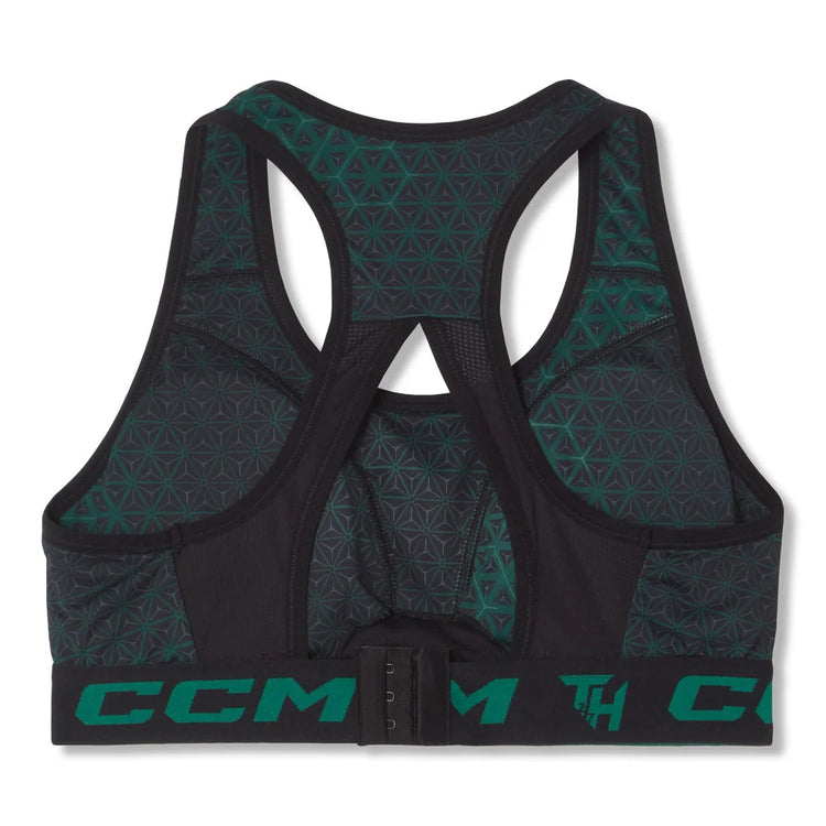 CCM Women's Taylor Heise Training Sports Bra dark green