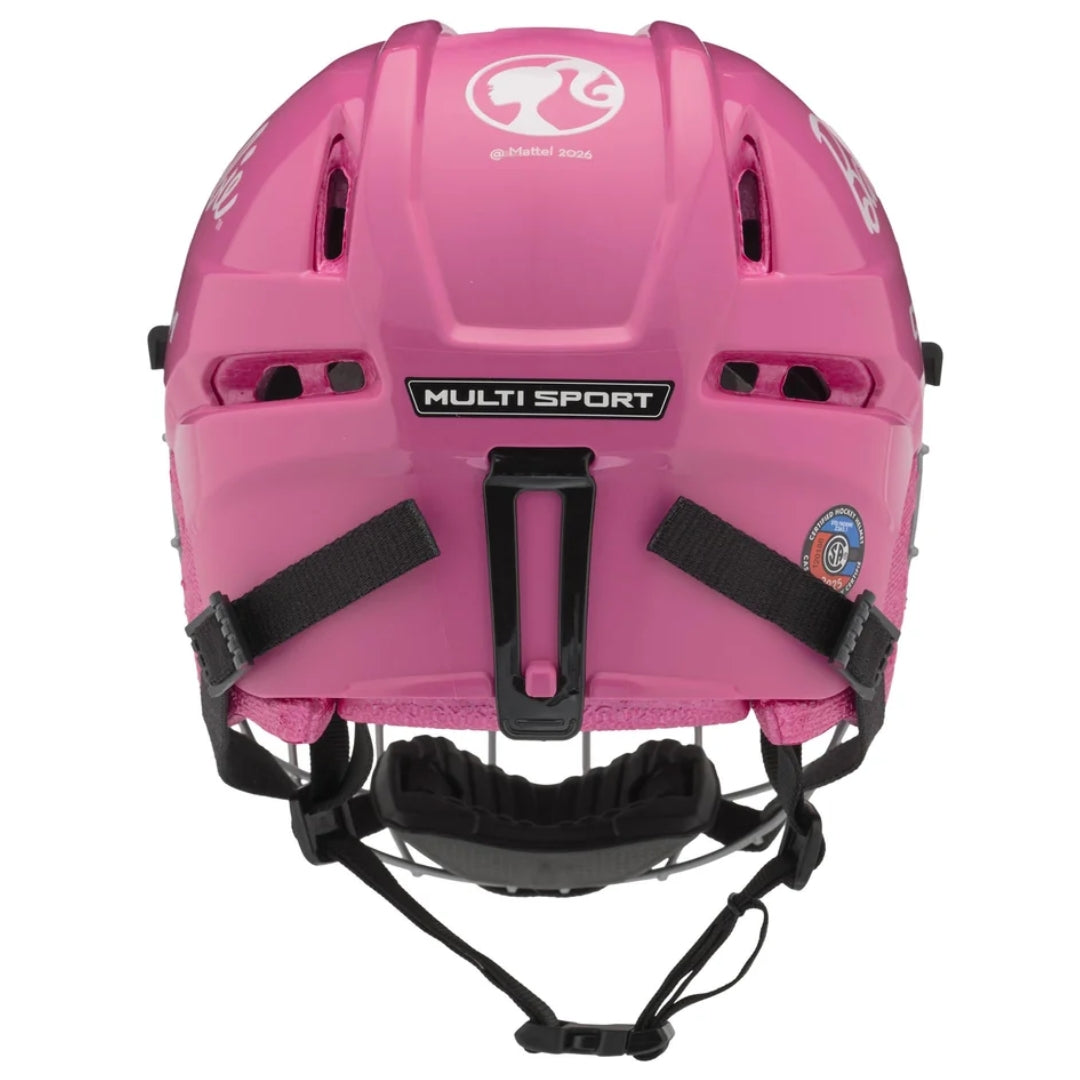 CCM Youth Barbie Multi Sport Combo Helmet pink white black