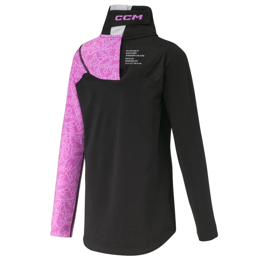 CCM Youth FTW Barbie Baselayer Kit black pink